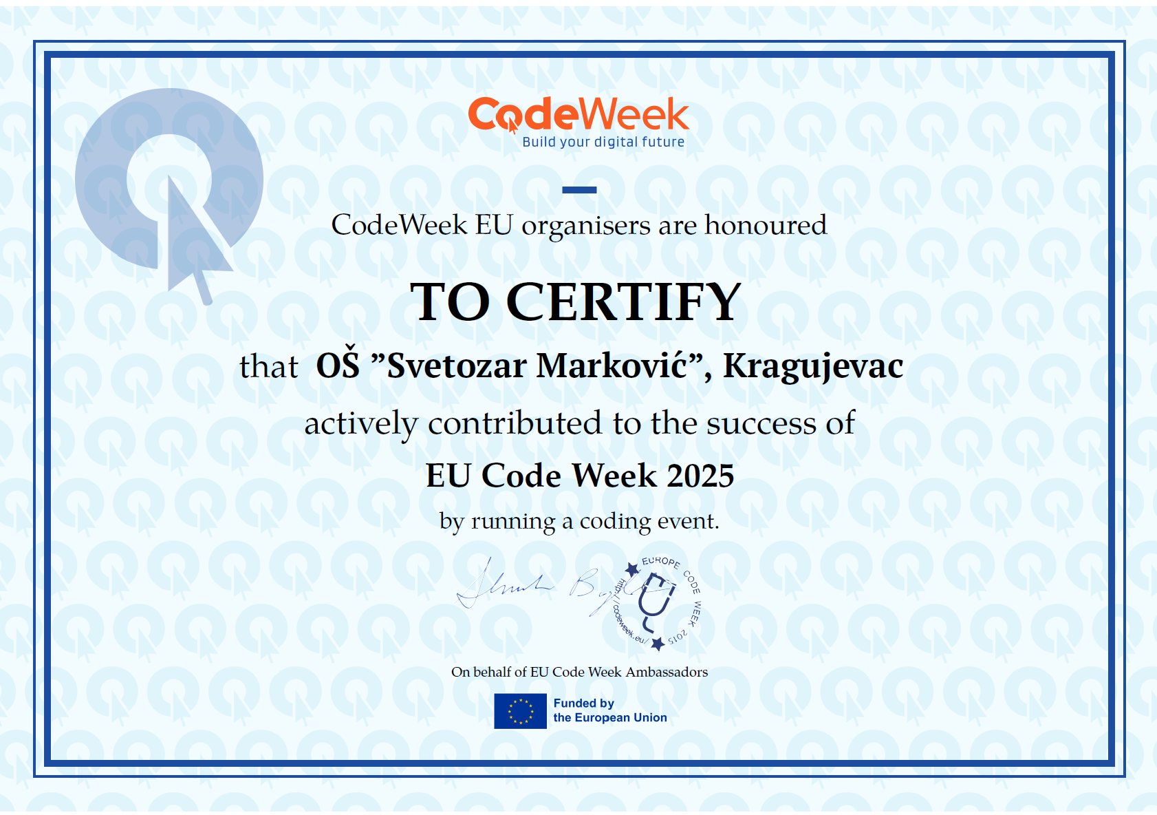 „Откључај код“ – Европска недеља програмирања (EU Code Week 2026)